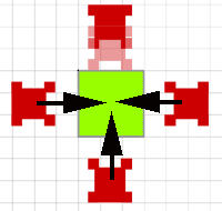 Cloud platform allows entry from sides/below, stops from above